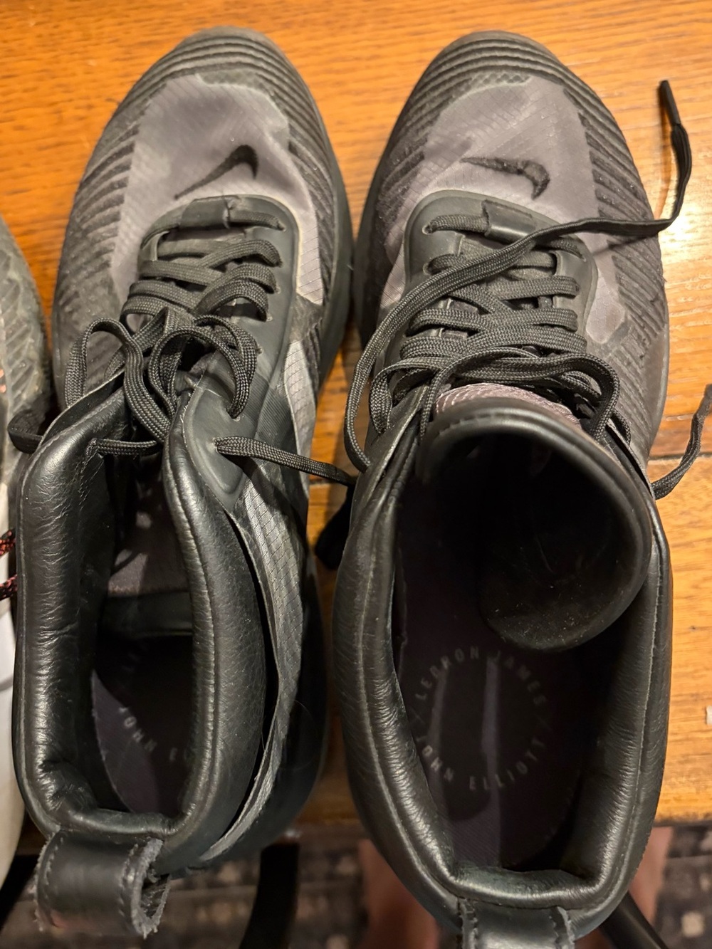 Nike LeBron John Elliott Men's Black and Gray Basketball shoes